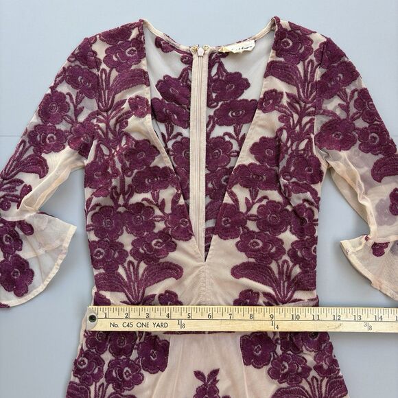FOR LOVE & LEMONS Size XS Temecula Embroidered Mesh Mini Dress Fairy Whimsigoth - Picture 8 of 11
